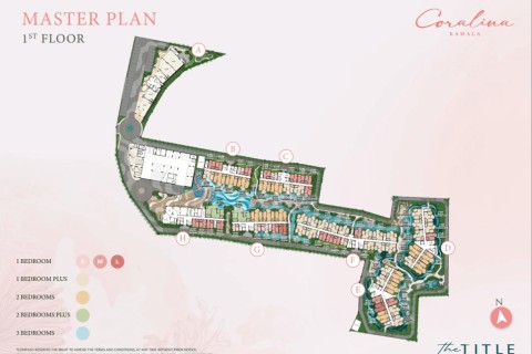 2-комнатный пентхаус в The Title Coralina, Пхукет, Таиланд, 71 м2