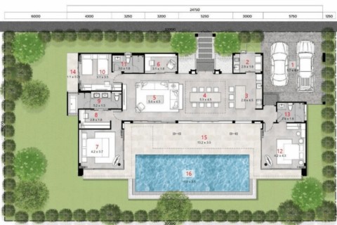 Вилла с бассейном в The Ozone Campus Villa, Пхукет, Таиланд, 306 м2