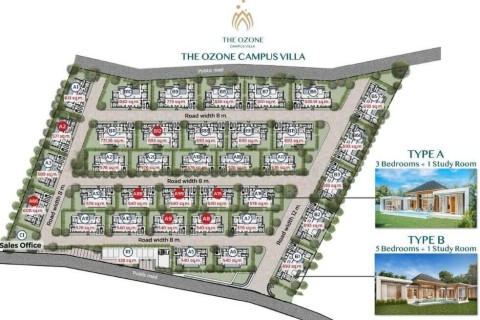 Вилла с бассейном в The Ozone Campus Villa, Пхукет, Таиланд, 394 м2