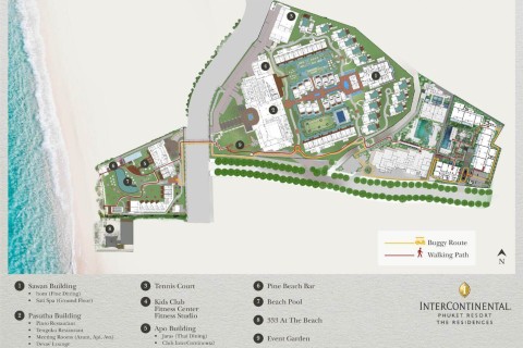 2-комнатная квартира c бассейном в The Residences at Intercontinental Phuket Resort, Пхукет, Таиланд, 169 м2