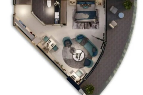 1-комнатная квартира в Infinity Life Club, Пхукет, Таиланд, 61 м2