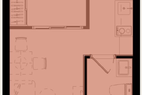 Студия в The Title Sierra, Пхукет, Таиланд, 28 м2