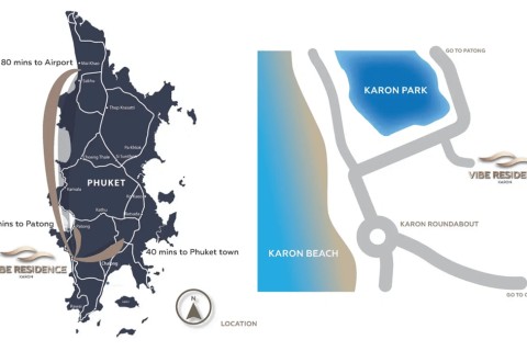 Студия в Vibe Residence Karon, Пхукет, Таиланд,28 м2