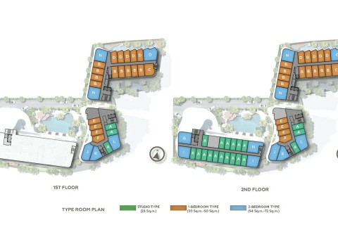1-комнатная квартира в Vibe Residence Karon, Пхукет, Таиланд, 34 м2