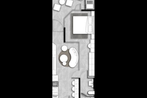 1-комнатная квартира в Citygate de Phuket, Пхукет, Таиланд, 46 м2