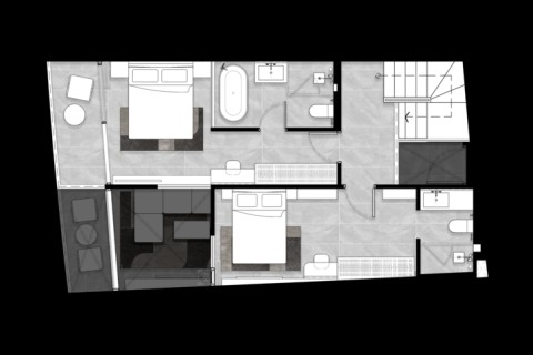 Дуплекс 3 комнаты в Citygate de Phuket, Пхукет, Таиланд, 125 м2