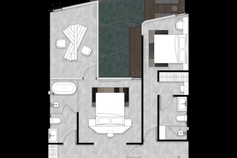 3-комнатный дуплекс с бассейном в Citygate de Phuket, Пхукет, Таиланд, 177 м2