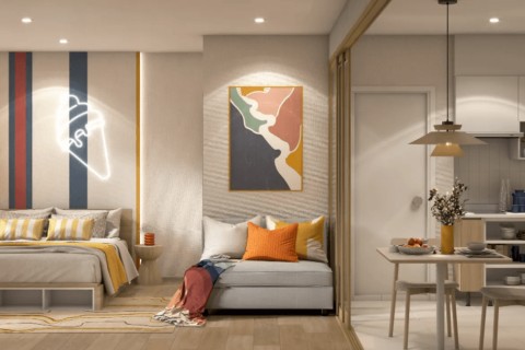 2-комнатная квартира в Escent Phuket, Пхукет, Таиланд, 51 м2