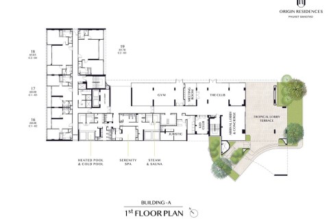 1-комнатная квартира в Origin Residences Bangtao, Пхукет, Таиланд, 40 м2