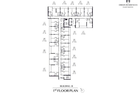 2-комнатная квартира в Origin Residences Bangtao, Пхукет, Таиланд, 60 м2