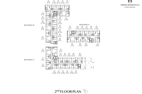 2-комнатный пентхаус в Origin Residences Bangtao, Пхукет, Таиланд, 85 м2