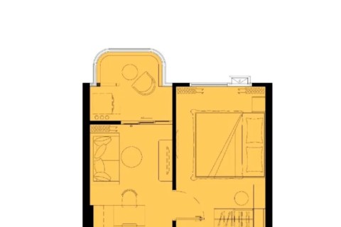 1-комнатная квартира в The Title Vivana Kamala, Пхукет, Таиланд, 32 м2