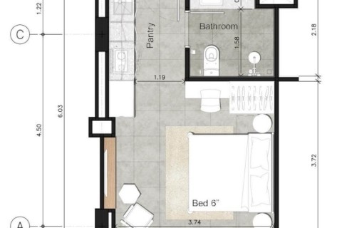 Студия в Utopia Dream, Пхукет, Таиланд, 30 м2