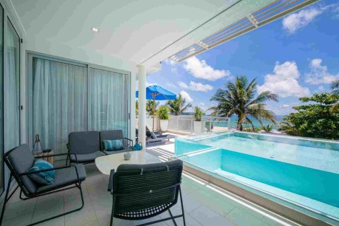 Аренда виллы на Пхукете в Angsana Beachfront Residence, Лагуна, дом с 3 спальнями и бассейном