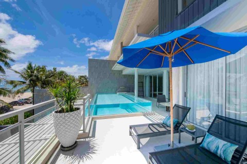 Аренда виллы на Пхукете в Angsana Beachfront Residence, Лагуна, дом с 3 спальнями и бассейном