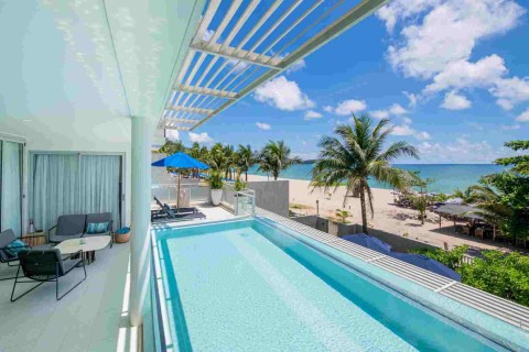 Аренда виллы на Пхукете в Angsana Beachfront Residence, Лагуна, дом с 3 спальнями и бассейном