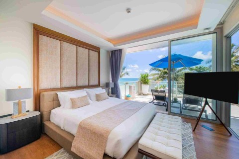 Аренда виллы на Пхукете в Angsana Beachfront Residence, Лагуна, дом с 3 спальнями и бассейном