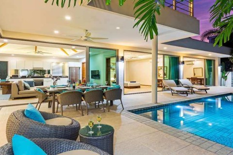 Аренда четырехкомнатной виллы на Пхукете в KA Villa Rawai, дом с 4 спальнями и бассейном, 326 м2