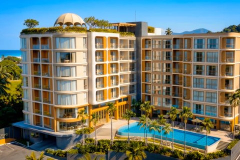 Студия в Saint Tropez Naithon Пхукет, Таиланд, 35 м2