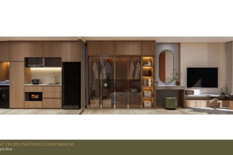 1-комнатная квартира в Saint Tropez Naithon Пхукет, Таиланд, 37 м2