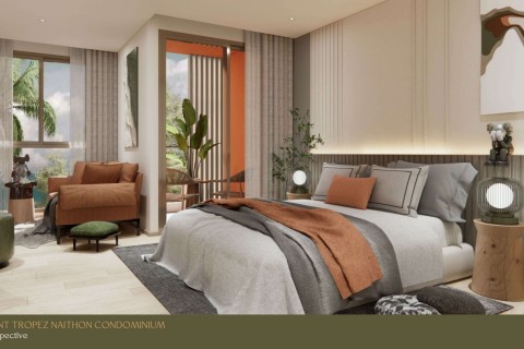 1-комнатная квартира в Saint Tropez Naithon Пхукет, Таиланд, 37 м2