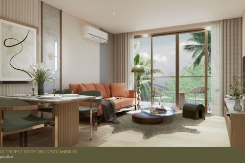 1-комнатная квартира в Saint Tropez Naithon Пхукет, Таиланд, 47 м2