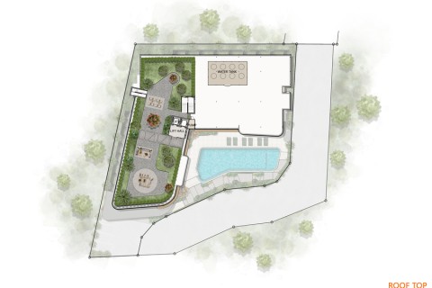 2-комнатная квартира в Saint Tropez Naithon Пхукет, Таиланд, 50 м2