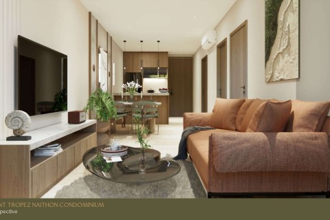 2-комнатная квартира в Saint Tropez Naithon Пхукет, Таиланд, 59 м2