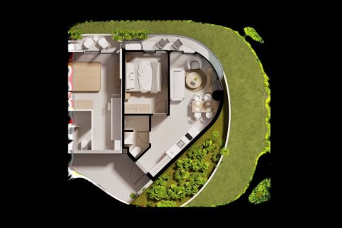 1-комнатная квартира в Millennium Condominium, Пхукет, Таиланд, 34 м2