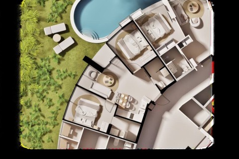 2-комнатная квартира в Millennium Condominium, Пхукет, Таиланд, 52 м2