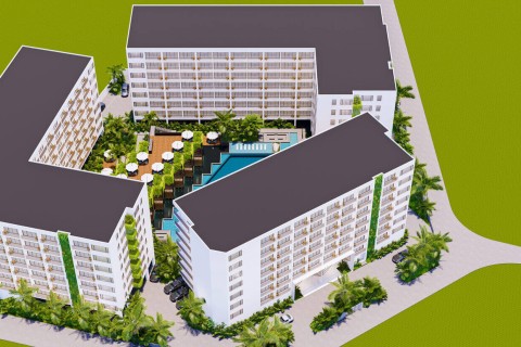 1-комнатная квартира в Wyndham Fantasea Condo Chalong, Пхукет, Таиланд, 28 м2
