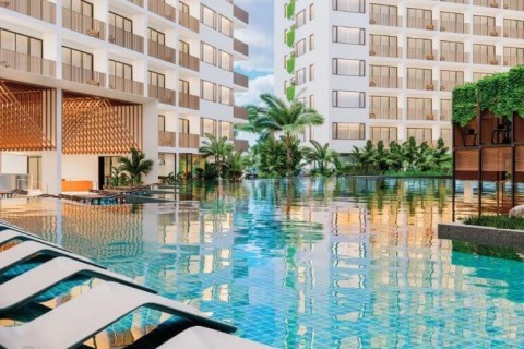 1-комнатная квартира в Wyndham Fantasea Condo Chalong, Пхукет, Таиланд, 28 м2