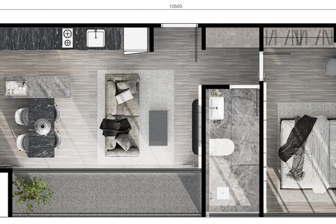 1-комнатная квартира в Enigma Residence, Пхукет, Таиланд, 54,60 м2