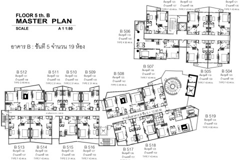 1-комнатная квартира в The City Phuket, Пхукет, Таиланд, 39 м2