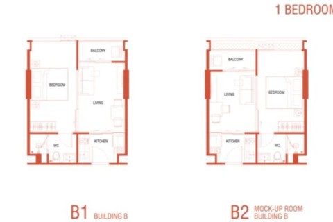 1-комнатная квартира в Arise Vibe Phuket, Пхукет, Таиланд, 31 м2