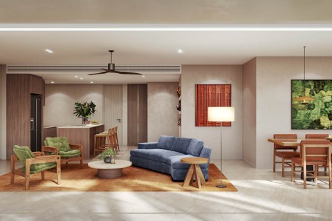 1-комнатная квартира в Surfhouse Residences, Пхукет, Таиланд, 60 м2