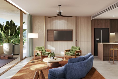 1-комнатная квартира в Surfhouse Residences, Пхукет, Таиланд, 60 м2