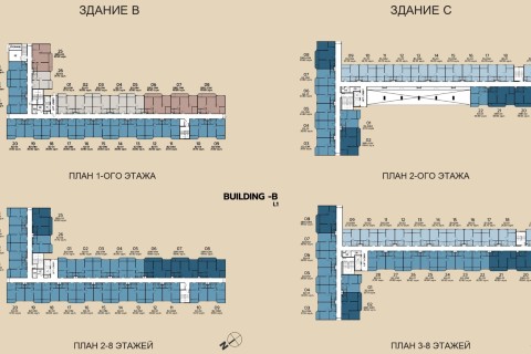 1-комнатная квартира в Origin Place Centre Phuket, Таиланд, 30 м2