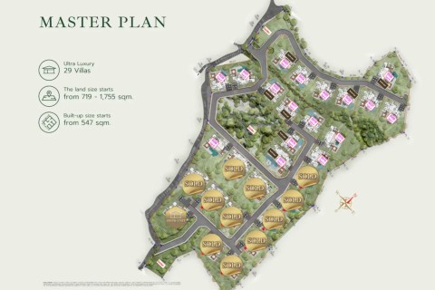 4-комнатная вилла с бассейном в Botanica SKY VALLEY, Пхукет, Таиланд, 625 м2