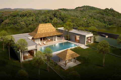 Вилла с бассейном в Anchan Mountain Breeze, Пхукет, Таиланд, 709 м2