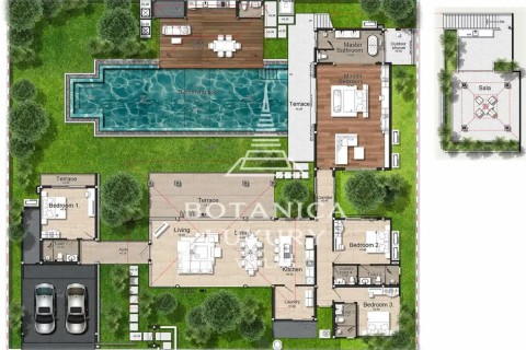 Вилла с бассейном в Botanica Grand Avenue, Пхукет, Таиланд, 640 м2