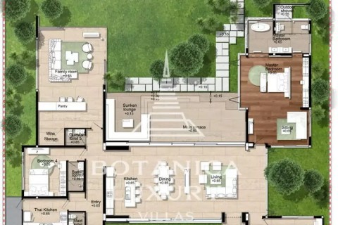 Вилла с бассейном в Botanica Grand Avenue, Пхукет, Таиланд, 777 м2