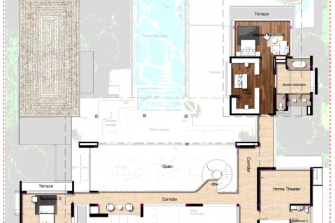 Вилла с бассейном в Botanica Grand Avenue, Пхукет, Таиланд, 1700 м2