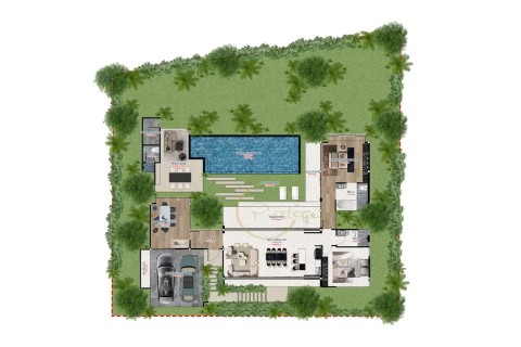 Вилла с бассейном в Prestige Villas, Пхукет, Таиланд, 298 м2