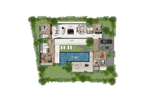 Вилла с бассейном в Prestige Villas, Пхукет, Таиланд, 424 м2