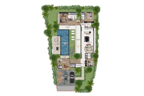 Вилла с бассейном в Prestige Villas, Пхукет, Таиланд, 424 м2