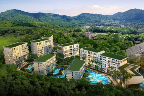 Аренда однокомнатной квартиры на Пхукете в ЖК Wyndham La Vita, апартаменты 36 м2