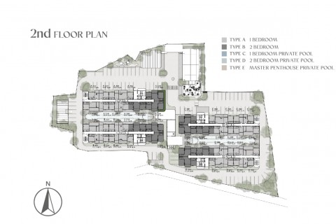 1-комнатный пентхаус с бассейном в The Element by Anocha, Пхукет, Таиланд, 92 м2