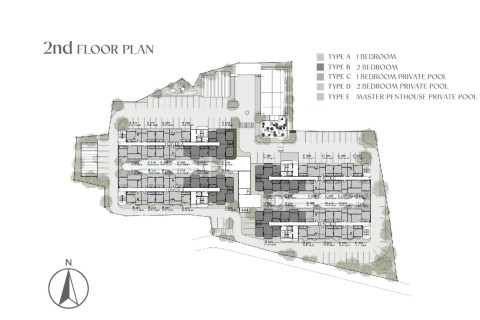 2-комнатный пентхаус с бассейном в The Element by Anocha, Пхукет, Таиланд, 124 м2