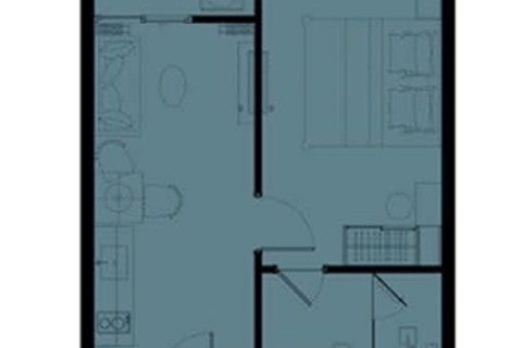 1-комнатная квартира в The Katabello, Пхукет, Таиланд, 37 м2